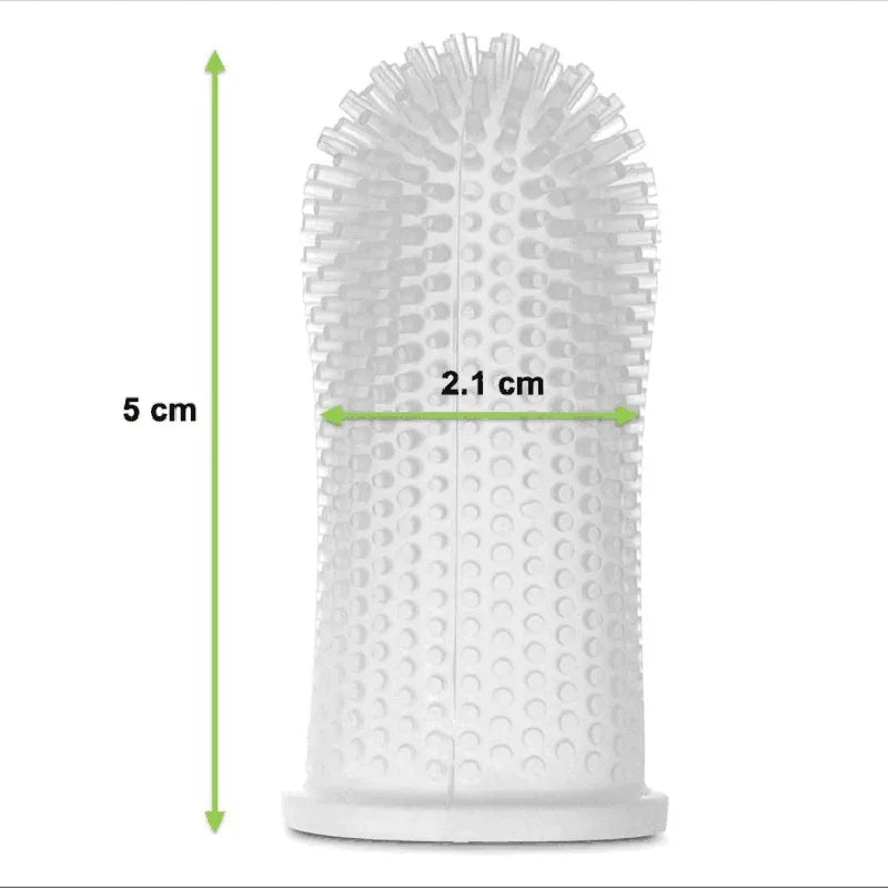Brosse à dents en silicone 360° pour chiens et chats