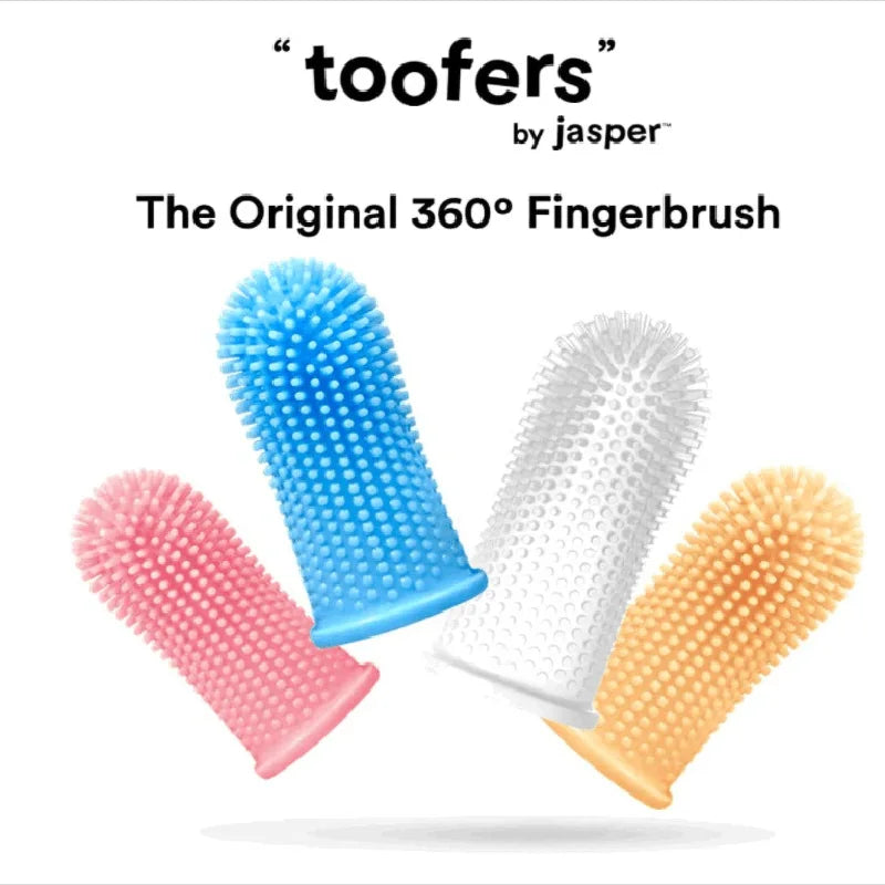 Brosse à dents en silicone 360° pour chiens et chats
