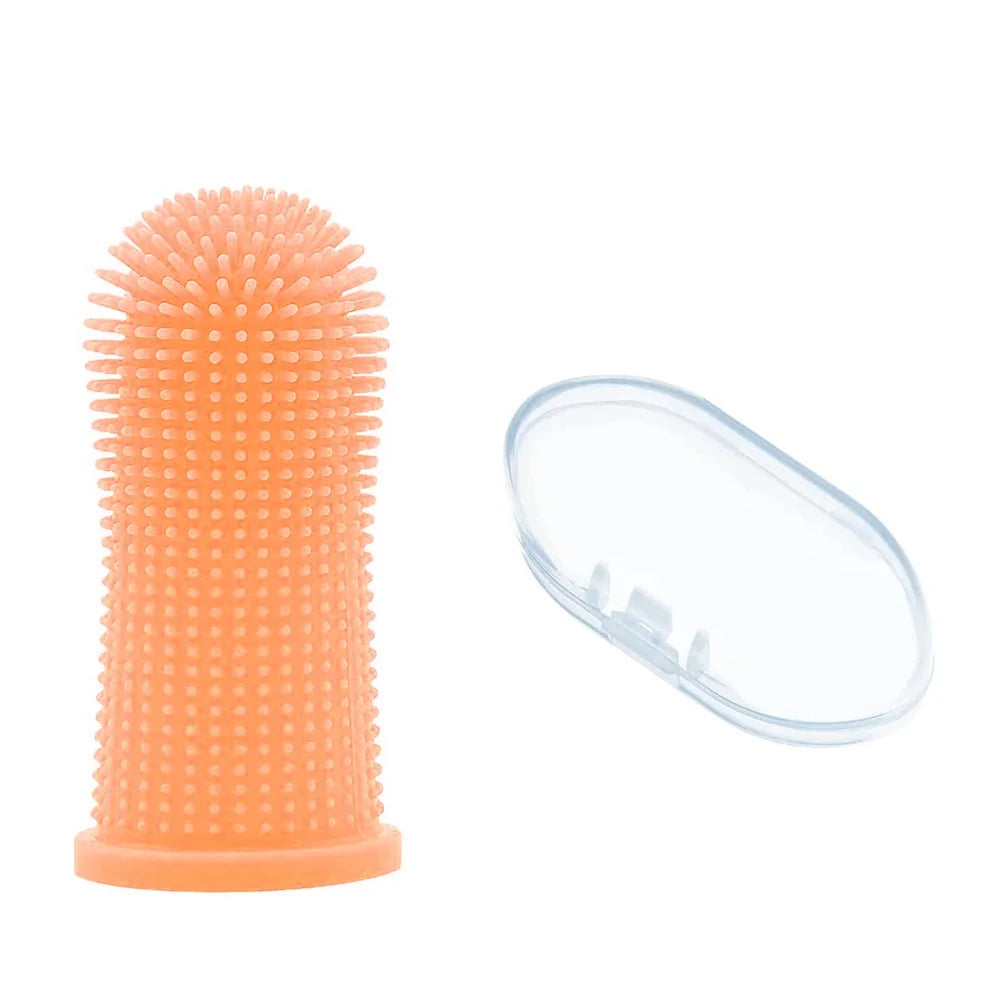 Brosse à dents en silicone 360° pour chiens et chats