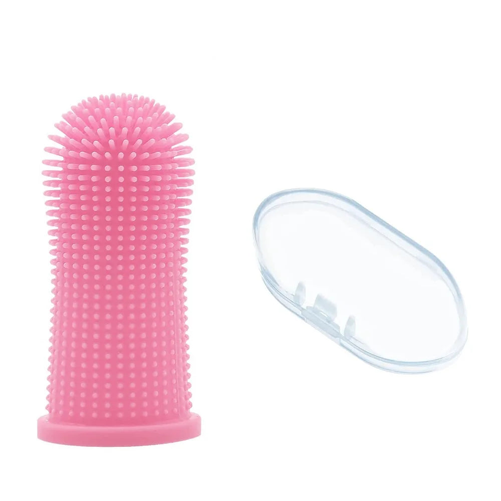 Brosse à dents en silicone 360° pour chiens et chats