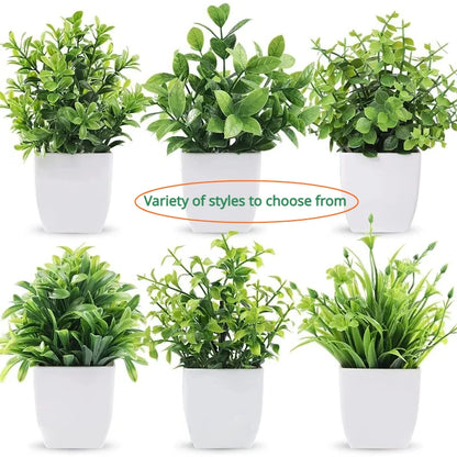 Bonsaï d'eucalyptus artificiel – Décoration verte pour l'intérieur et l'extérieur